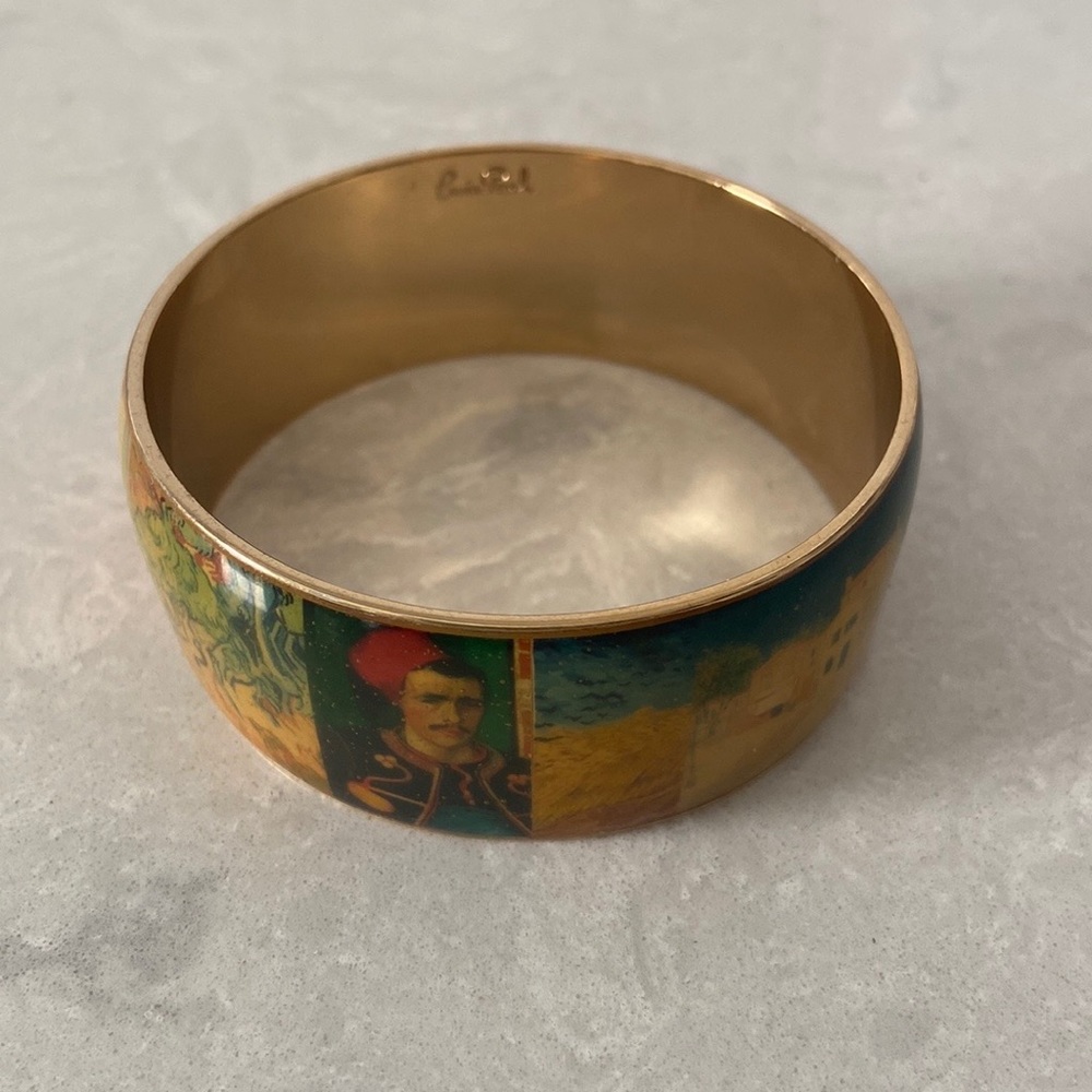 Van Gogh 22kt Goldplated bangle Van Gogh Collage, by Erwin Pearl® - Picture 12 of 16